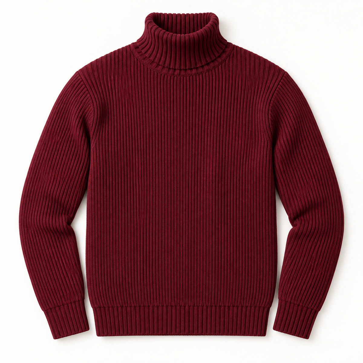 Ribbed Turtleneck Sweater