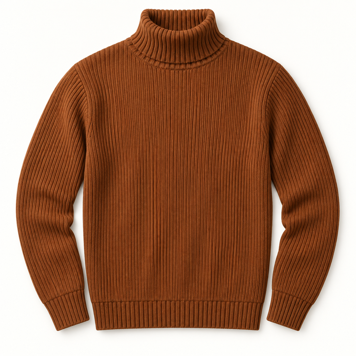Ribbed Turtleneck Sweater