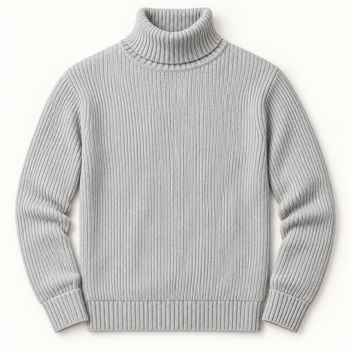 Ribbed Turtleneck Sweater
