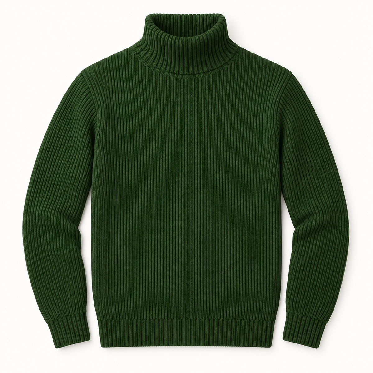 Ribbed Turtleneck Sweater