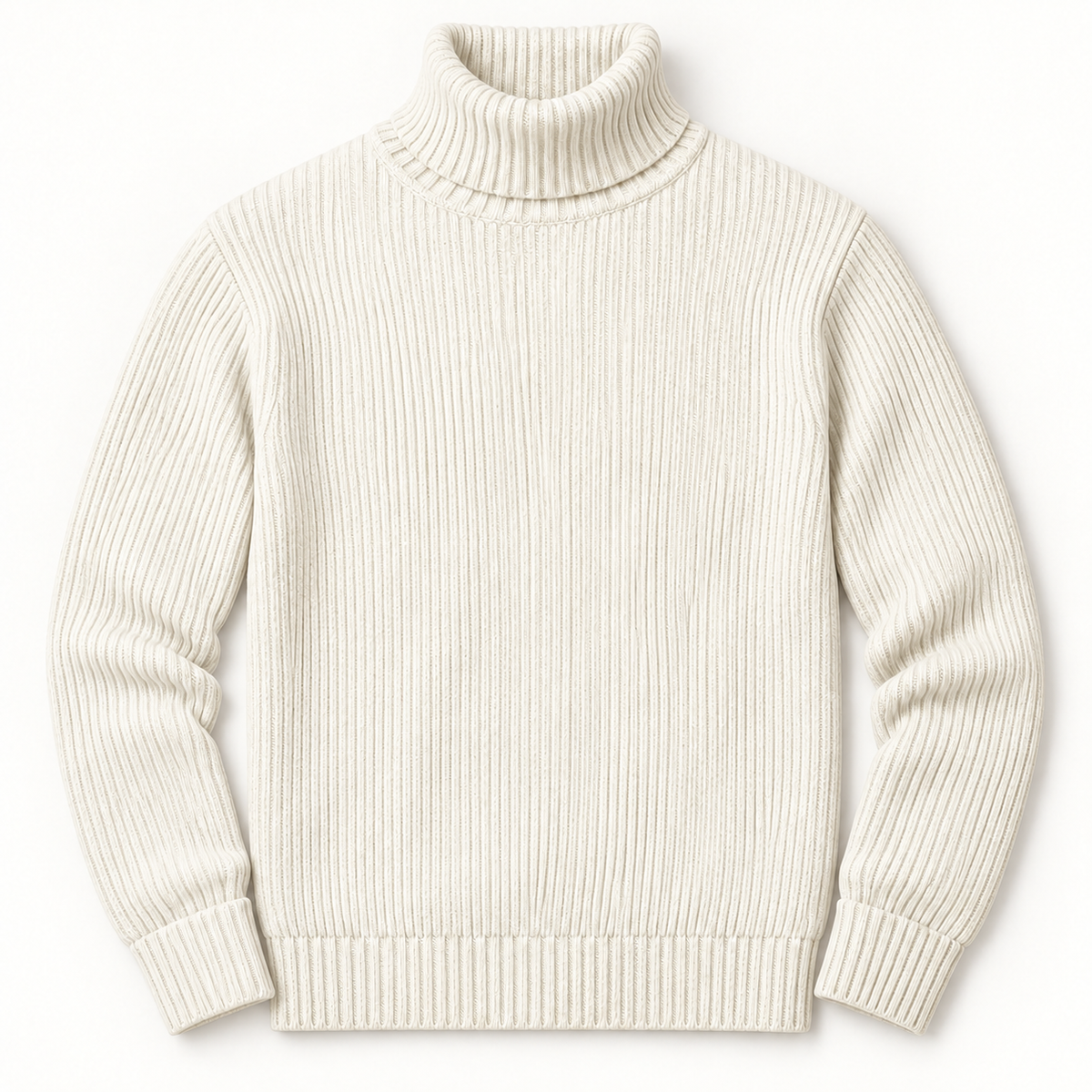 Ribbed Turtleneck Sweater