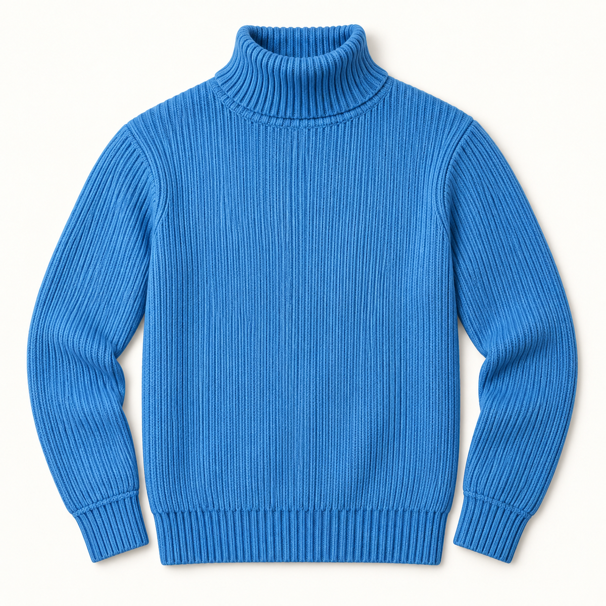 Ribbed Turtleneck Sweater