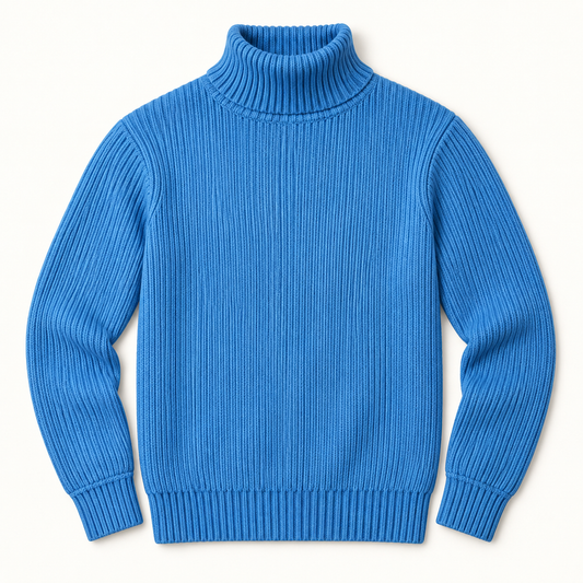 Ribbed Turtleneck Sweater