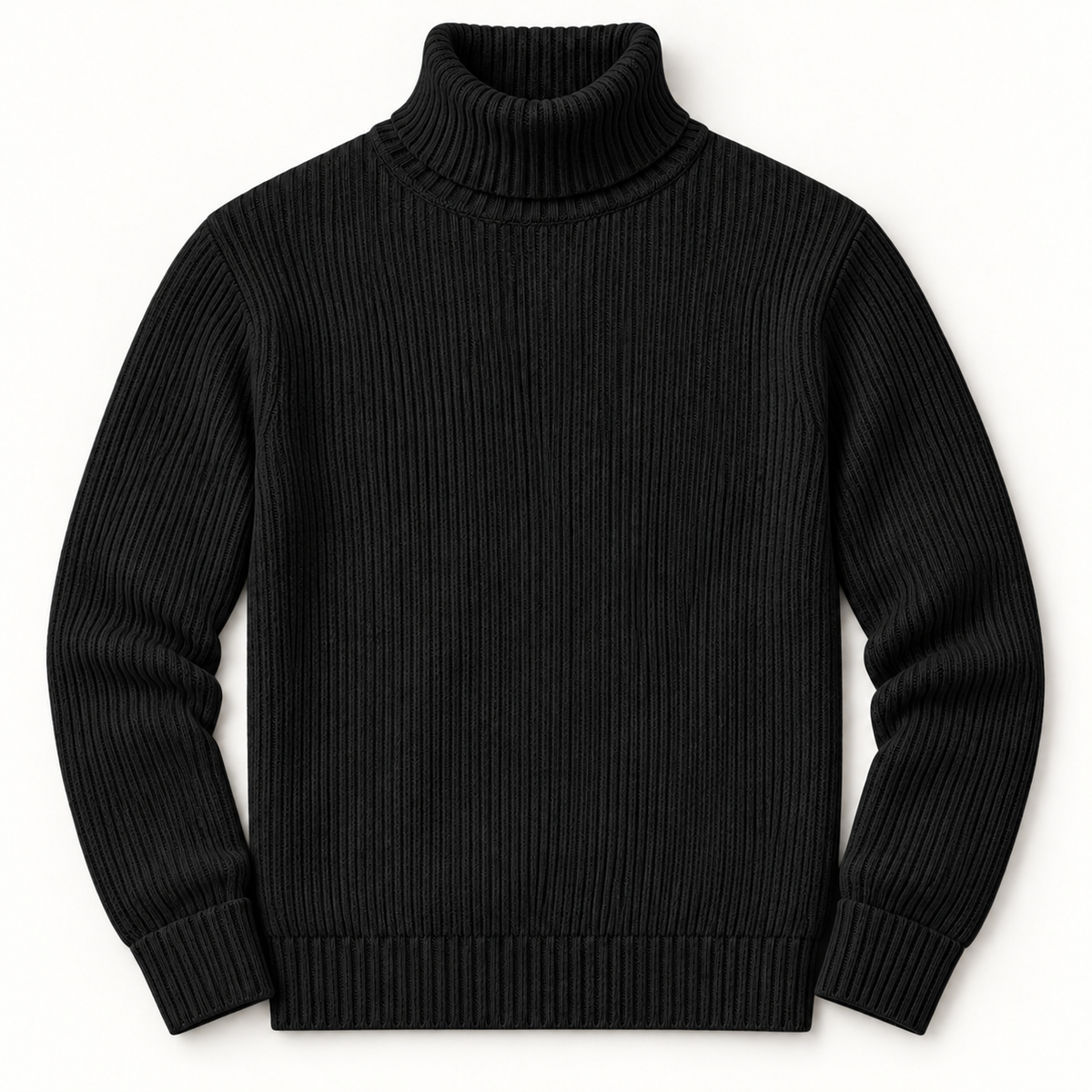Ribbed Turtleneck Sweater