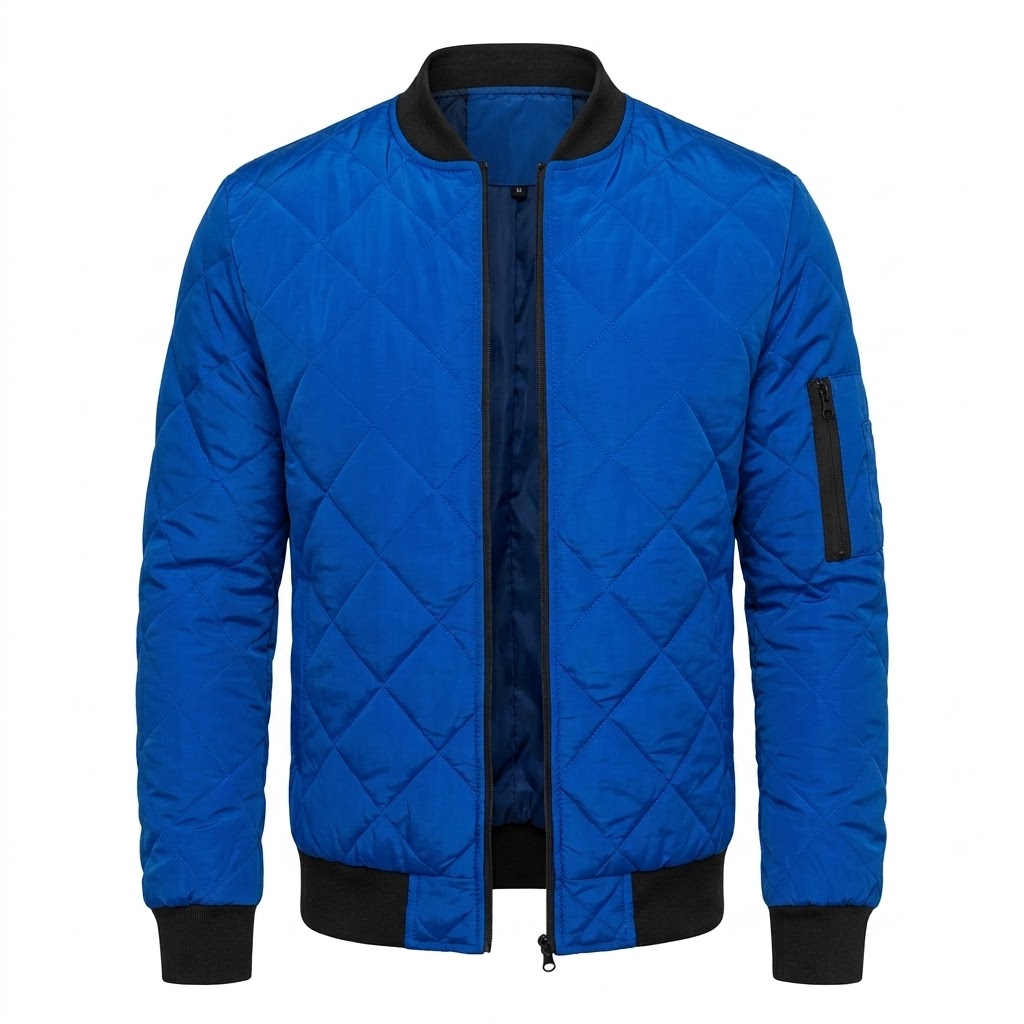 Quilted Bomber Jacket
