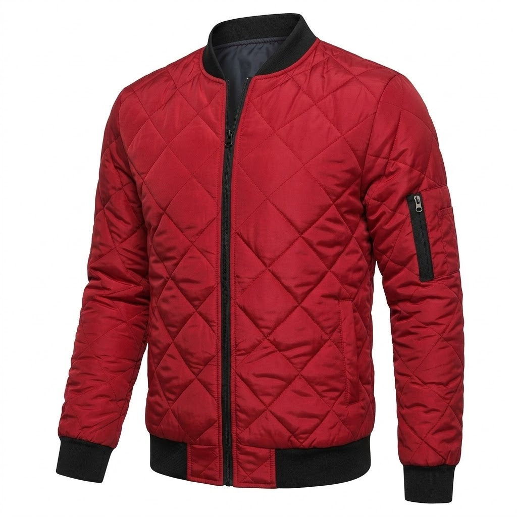 Quilted Bomber Jacket
