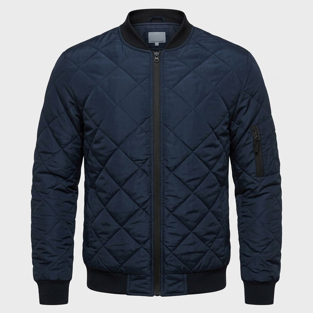 Quilted Bomber Jacket